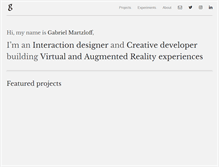 Tablet Screenshot of gmartzloff.com